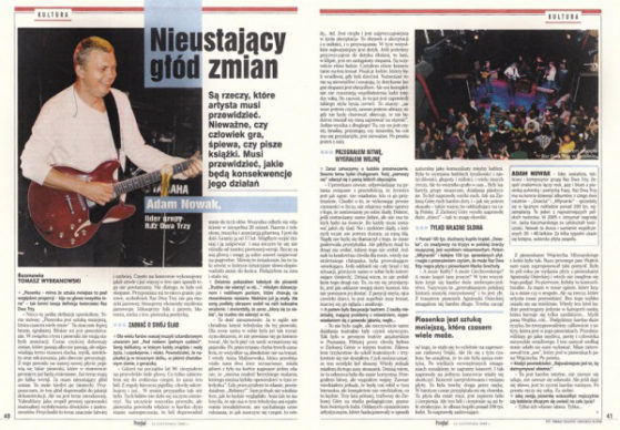 Raz, dwa Trzy tearsheet Przeglad