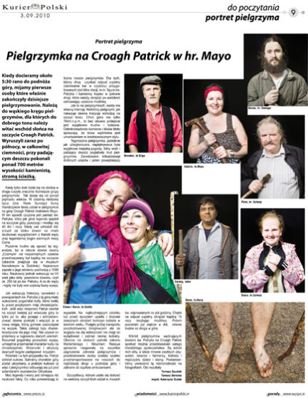 Croagh Patrick pilgrims tearsheet