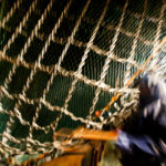 Man fixing the fishing net