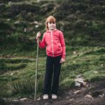 Portrait of a girl with a walking stick, Croagh Patrick pilgrim, Ireland