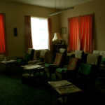 Living room inside the Sisters of Mercy convent