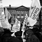 Violent-demonstration-in-front-of-Irish-Parliament, Dublin