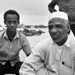 2 African refugees young and old, Choucha/Shousha refugee camp