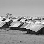 Choucha/Shousha refugee camp, general view with hundreds of tents up to the horizon